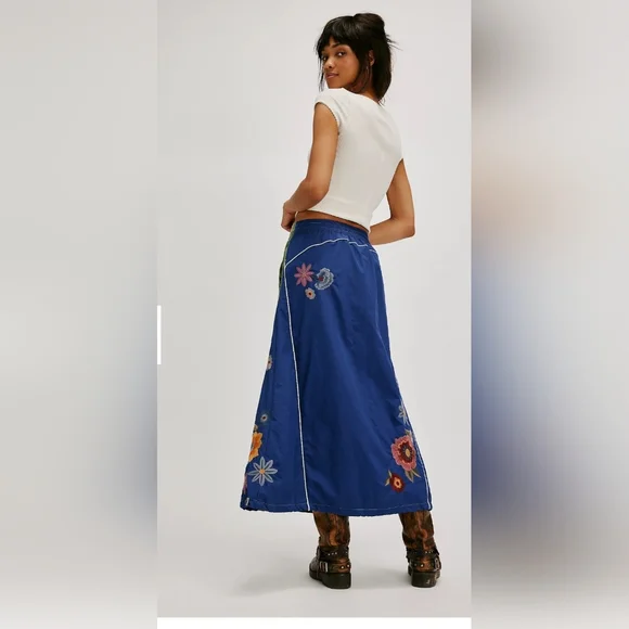 NWT Free People Front Runner Maxi Skirt Sold Out!! Size Small - Picture 4 of 12